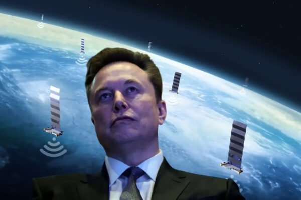Elon Musk and Starlink satellites