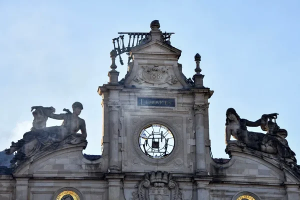 The partially burnt facade of the Limoges city hall following the collapse of its belfry a day after riot and looting following nationwide protests against the ''high cost of living'', in Limoges on October 18, 2026.