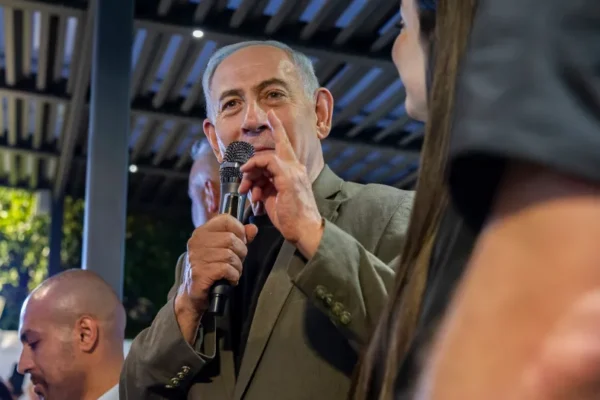 sraeli Prime Minister and Likud party chairman Benjamin Netanyahu visits supporters in the northern Israeli city of Haifa, ahead of Israel’s upcoming general elections, October 14, 2026.