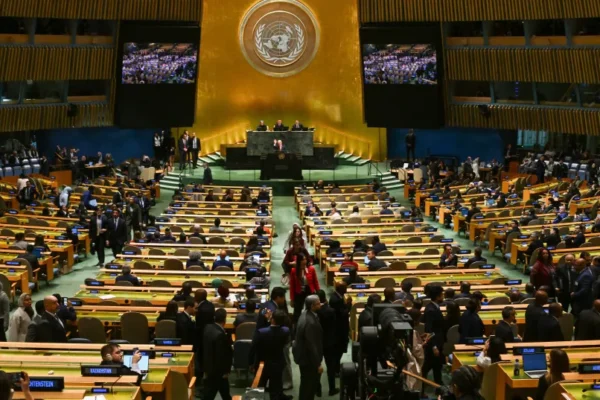 Delegates from several countries leave the room as Prime Minister of Israel Benjamin Netanyahu arrives to speak during the 81st session of the United Nations (U.N.) General Assembly at U.N. Headquarters on September 24, 2026 in New York City.