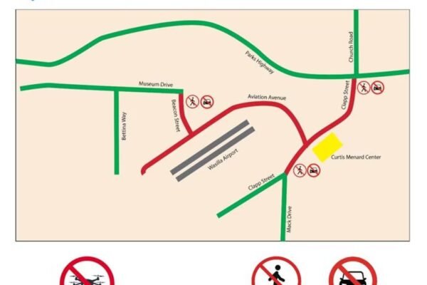 Several Mat-Su roads will be closed for hours Tuesday surrounding the arrival of President...
