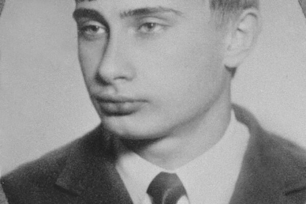 A teenage Vladimir Putin is pictured in this portrait image, dated 1970