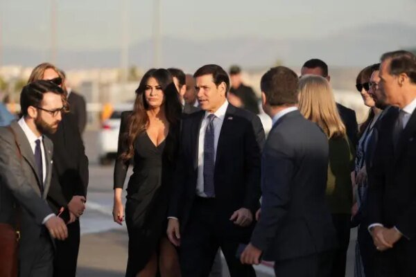 Secretary of State Marco Rubio and U.S. Ambassador to Greece Kimberly Guilfoyle