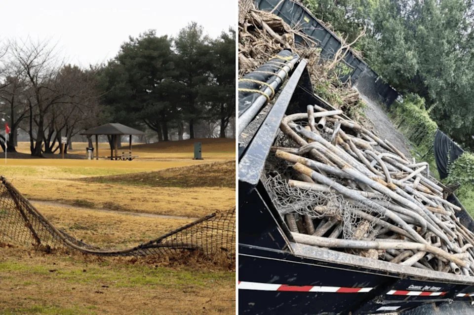 Pictures from the East Potomac Golf Links park posted by President Donald Trump.